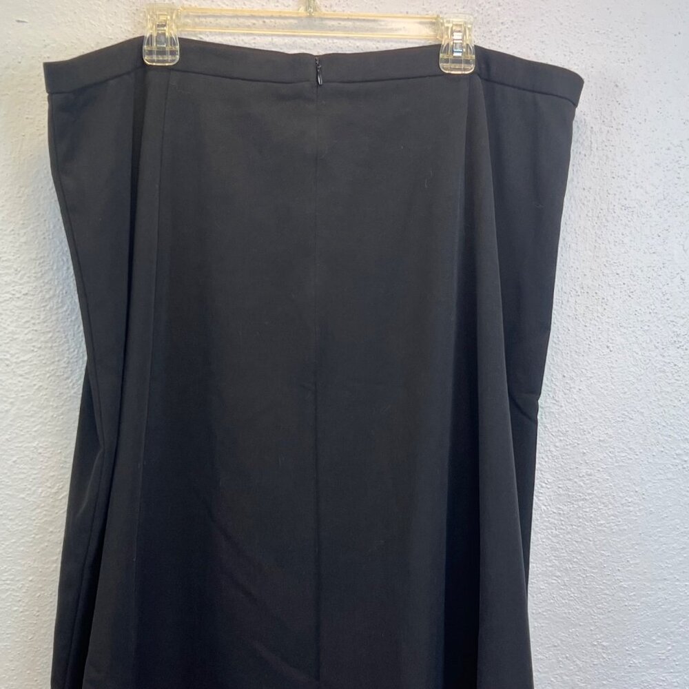 Sag Harbor Women's Black A Line Skirt - Size 20W - Picture 6 of 7